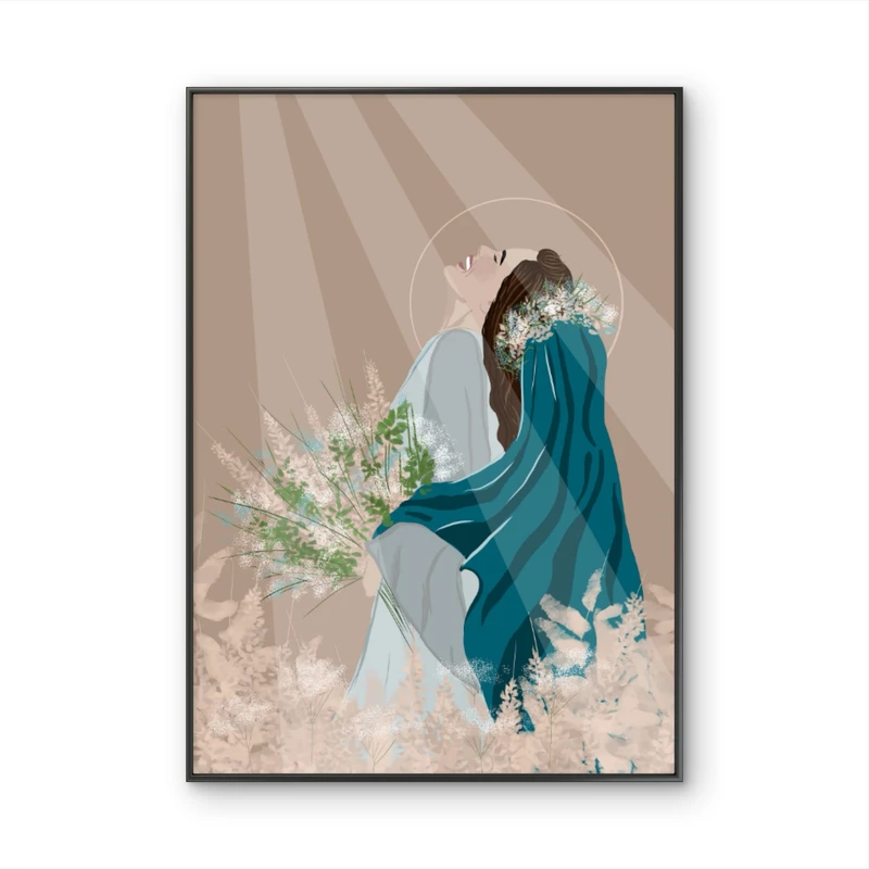 Bestsellerowy plakat chrześcijański w ramce