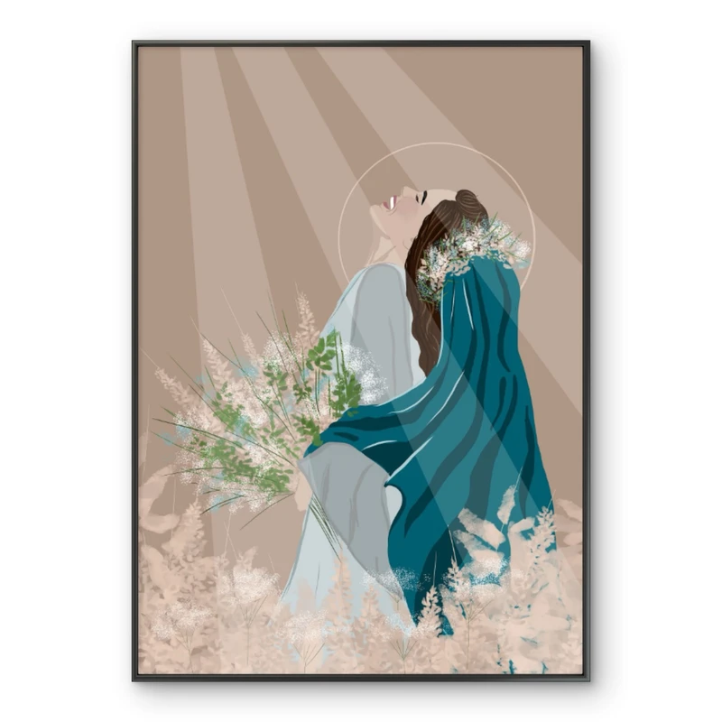 Bestsellerowy plakat chrześcijański w ramce